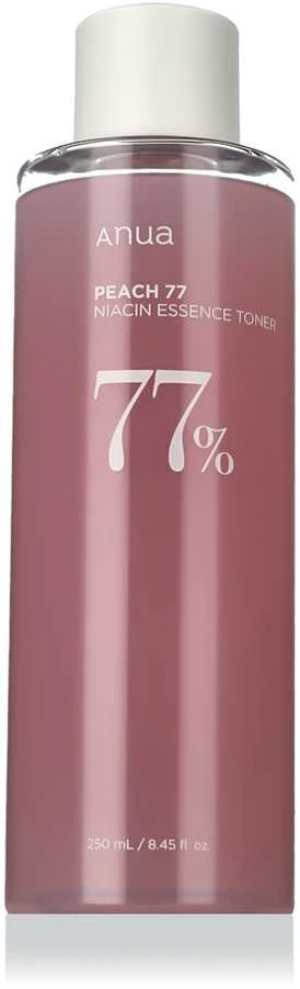 Anua Peach 77 Niacin Essence Toner Veido tonikas su persikų ekstraktu ir niacinamidu, 250 ml