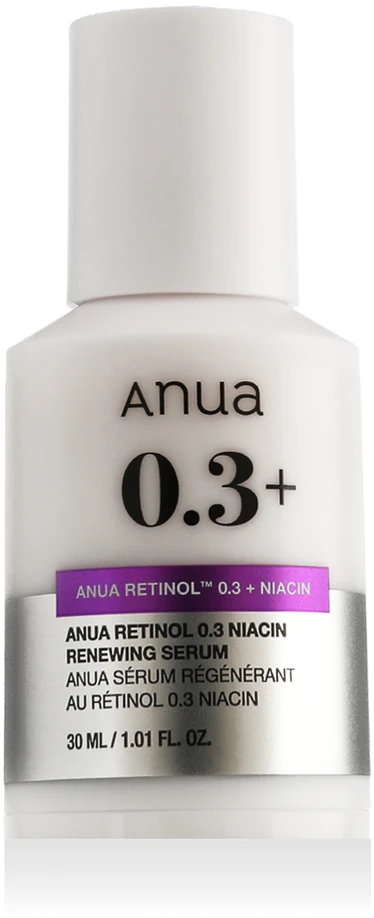 Anua Retinol Fragrance-Free Anti-Aging Evening Serum Face veido serumas, 30 ml