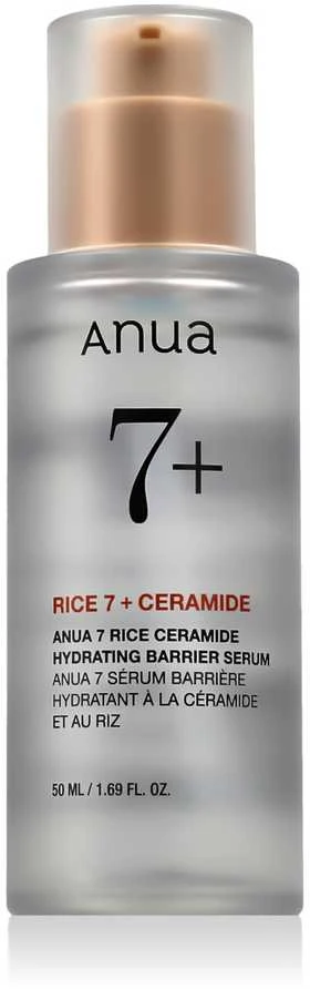 Anua 7 Rice Ceramide Hydrating Barrier Serum Veido serumas su ryžių ekstraktu, 50 ml