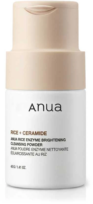Anua Rice + Ceramide Enzyme Brightening Valomasis Pudra enziminė veido valomoji pudra, 40 g