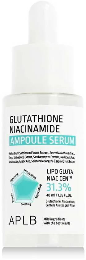 APLB_Glutationo niacinamido ampulės serumas veidui 40 ml