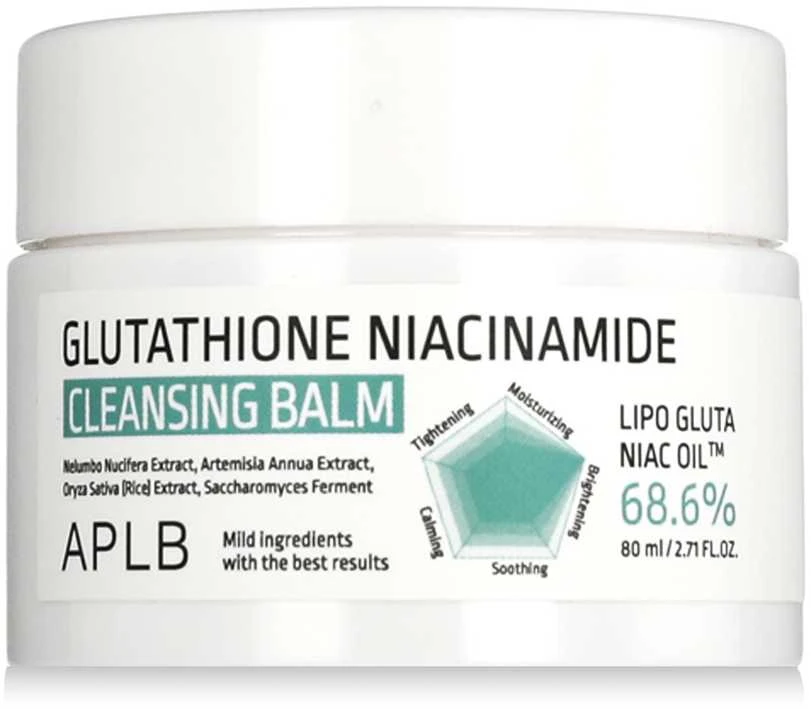 APLB Glutathione Niacinamide Cleansing Balm valomasis balzamas veidui, 80 ml