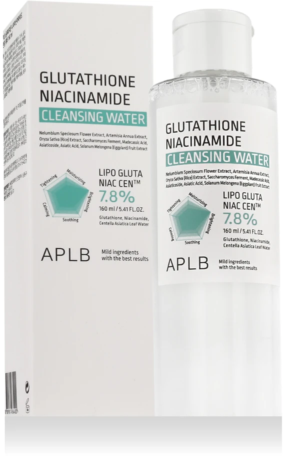 APLB Glutathione Niacinamide Cleansing Vanduo valomasis vanduo veidui, 160 ml