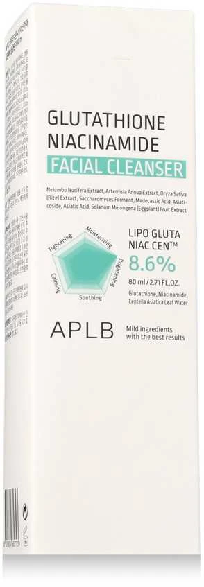 APLB Glutathione Niacinamide Facial Valiklis veido prausiklis, 80 ml