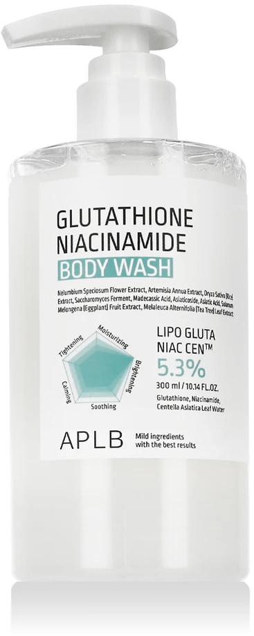 APLB Glutathione Niacinamide Kūno prausiklis Dušo želė, 300 ml