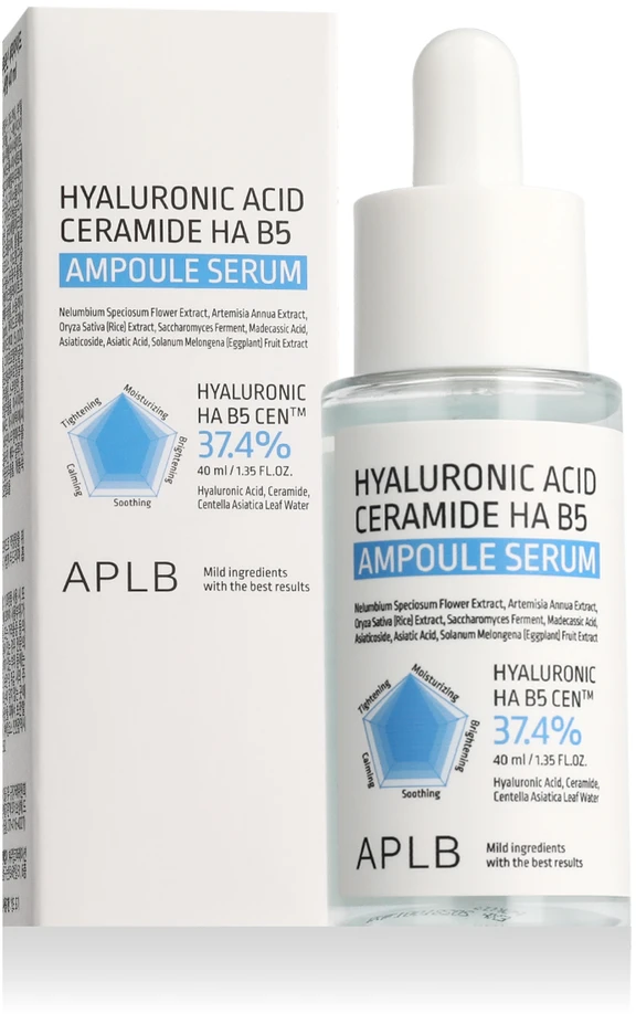 APLB Hyaluronic Acid Ceramide HA B5 Ampoule Serum veido serumas, 40 ml