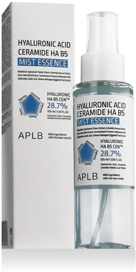 APLB Hyaluronic Acid Ceramide HA B5 Mist Essence veido dulksna, 105 ml