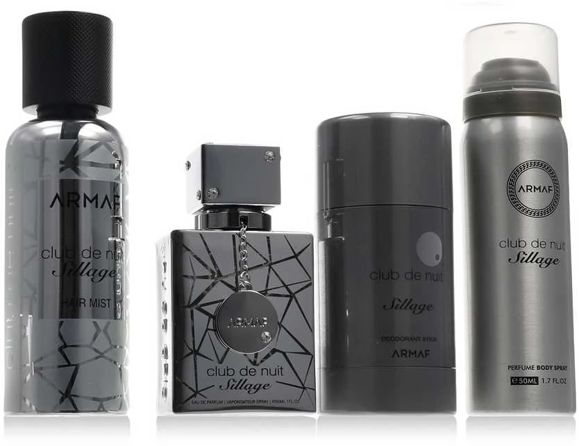 Armaf Club De Nuit Sillage - EDP 30 ml + Tělový sprej 50 ml + Vlasový sprej 55 ml + tuhý dezodorantas 75 g
