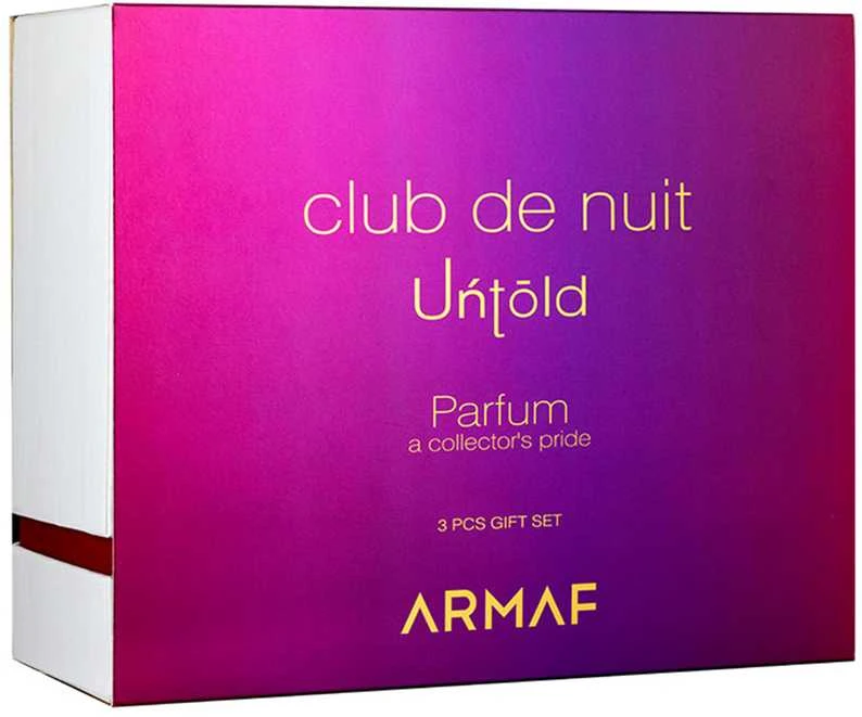 „Armaf Club De Nuit Untold“ – EDP 105 ml + kūno losjonas 100 ml + kietasis dezodorantas 75 g