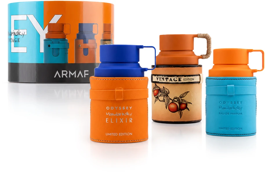 Set Armaf Odyssey Collection 3x EDP 30ml: Mandarin Sky, Mandarin Sky Eliksyras, Mandarin Sky Vintage