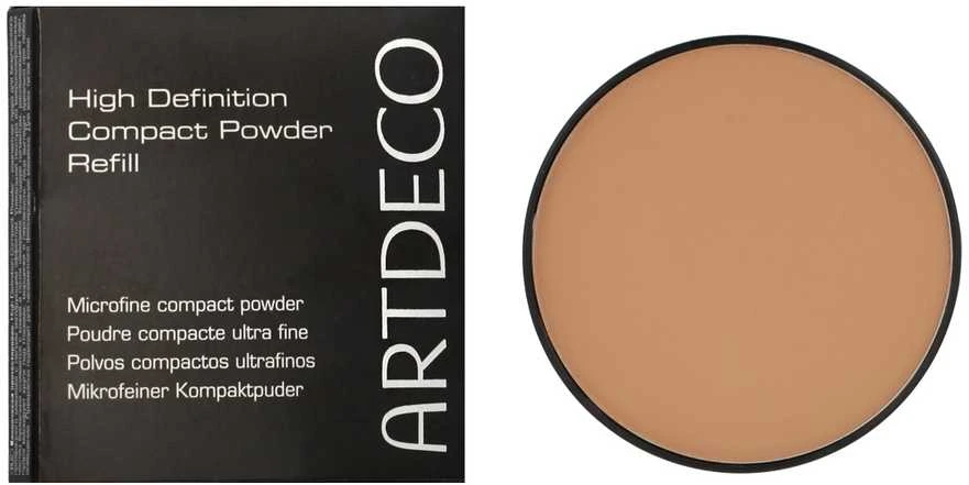 „Artdeco High Definition“ kompaktinės pudros papildymas, 6 švelni gelsvai ruda, 10 g