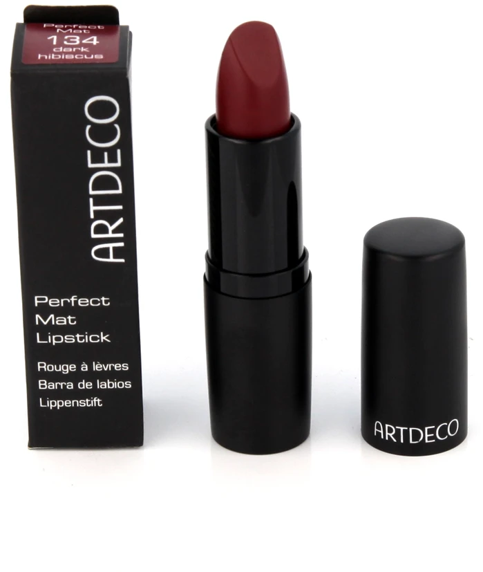 "Artdeco Perfect Mat" lūpų dažai 134 Dark Hibiscus 4g