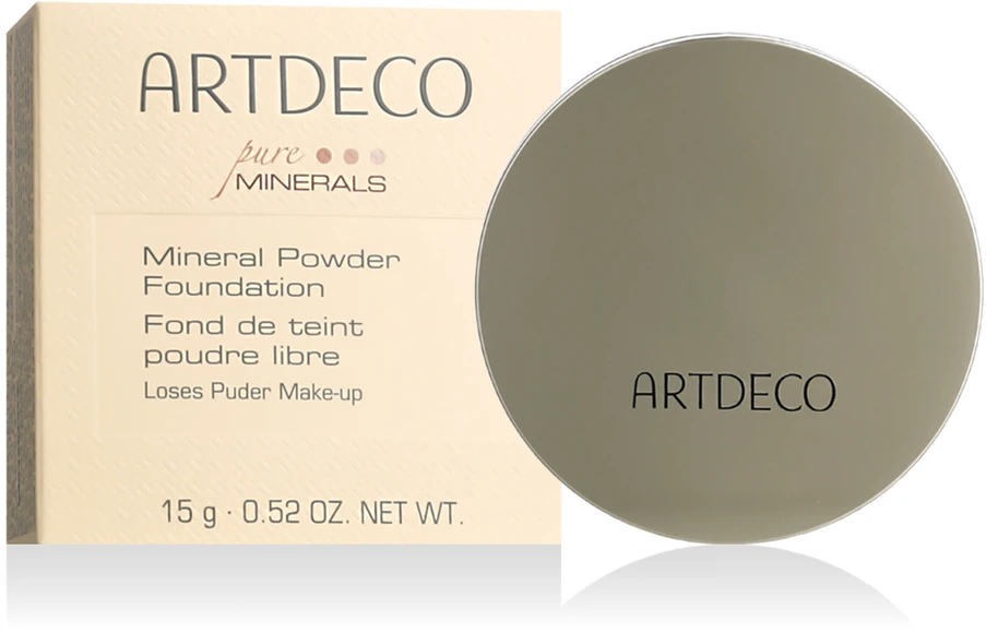 Artdeco Mineral Powder Nr.02 Natural beige Biri mineralinė pudra, 15 g