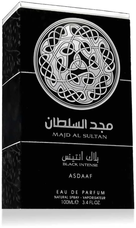 Asdaaf Majd Al Sultan Juodas Intense EDP parfumuotas vanduo vyrams, 100 ml