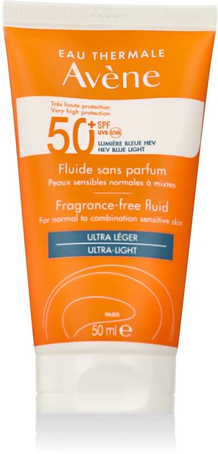 apsauginis veido kremas Avène Unscented Fluid SPF 50+ 50ml