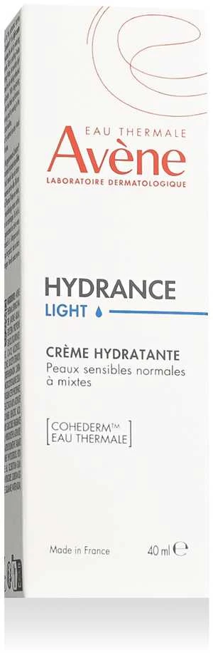 Avene Hydrance Light Hydrating Kreminis drėkinantis veido kremas, 40 ml