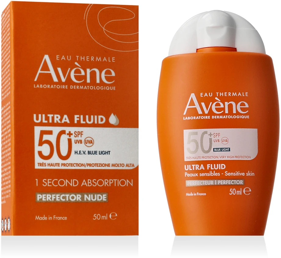 Avène Ultra Fluid Tinted SPF 50+ apsauginis fluidas nuo saulės su spalva, 50 ml