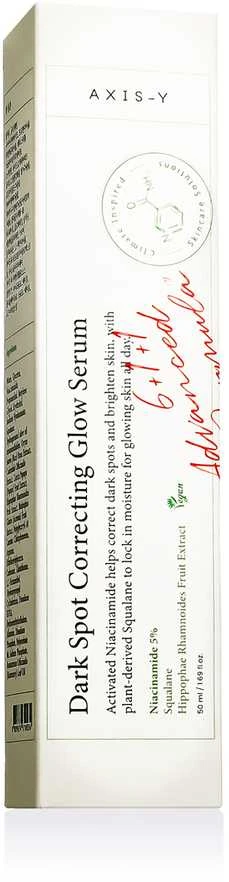 AXIS-Y Dark Spot Correcting Glow Serum Pigmentines dėmes šviesinatis serumas, 50 ml