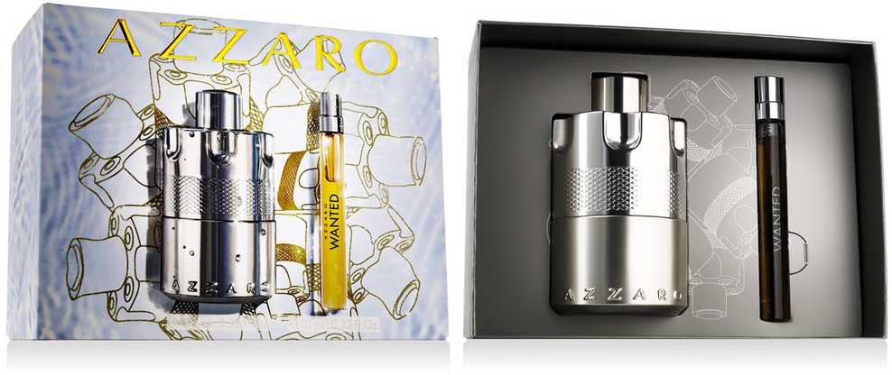 Azzaro Wanted EDP parfumuotas vanduo rinkinys vyrams, 100 ml
