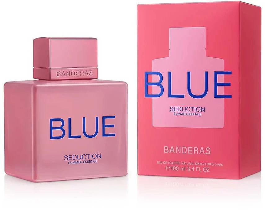 Antonio Banderas Mėlyna Seduction Summer Essence for Women EDT tualetinis vanduo moterims, 100 ml