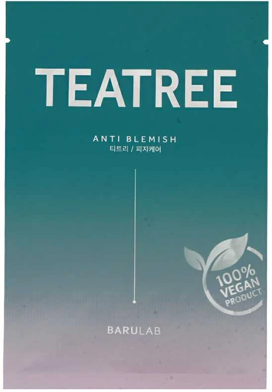 Barulab TeaTree Anti Blemish Face Mask lakštinė veido kaukė nuo spuogų, 23 g