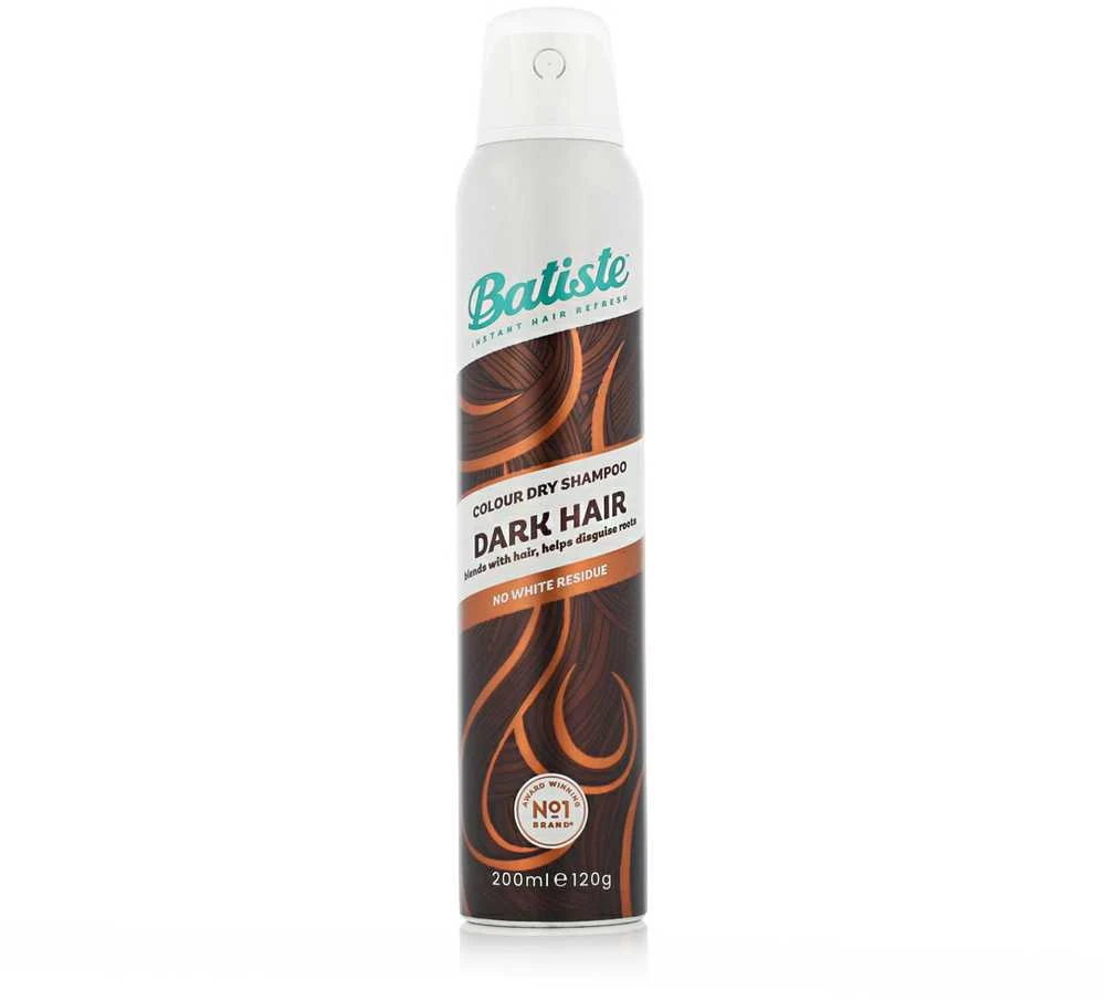 Sausas šampūnas plaukams su dažančiu efektu Batiste Dark &amp; Deep Brown Sausas šampūnas 200ml