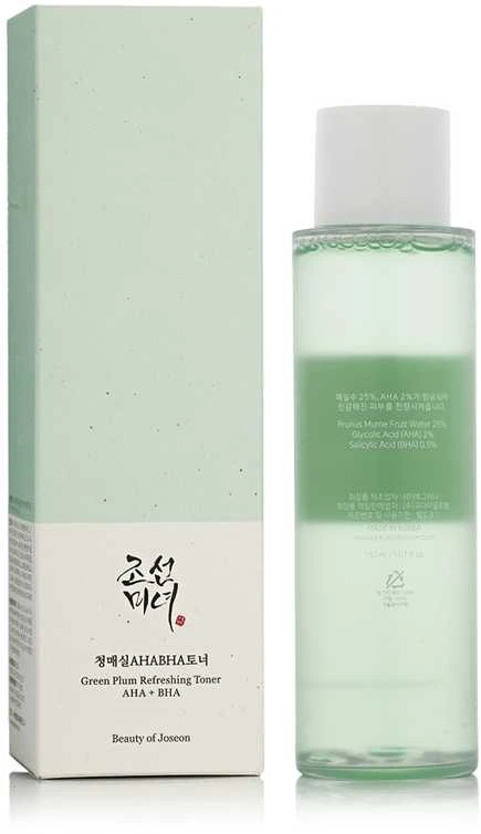 Beauty of Joseon Žalias Plum Refreshing Toneris AHA + BHA gaivinantis tonikas veidui, 150 ml