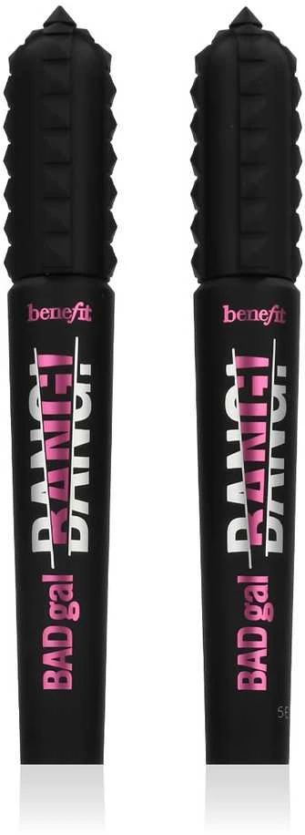 Benefit Duo Set: Badgal Bang! Volumizing Blakstienų tušas apimties suteikiantis blakstienų tušas, atspalvis: 1 Intense Pitch Juodas, 2 x 8,5g