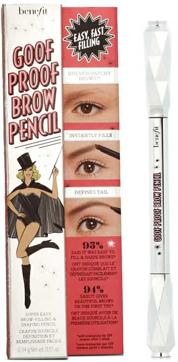 Benefit Goof Proof Eyebrow Pieštukas antakių pieštukas, atspalvis: 03 Medium, 0,34 g