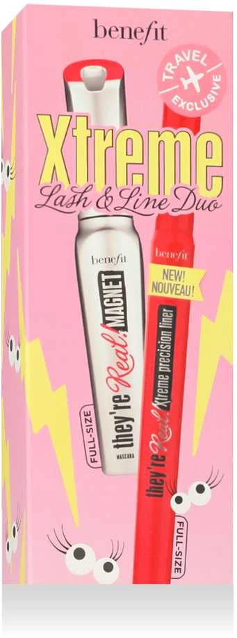 Benefit They´re Real! Xtreme Lash & Line Duo akių makiažo rinkinys (blakstienų tušas, 9 ml + akių apvadas, 0,35 ml)