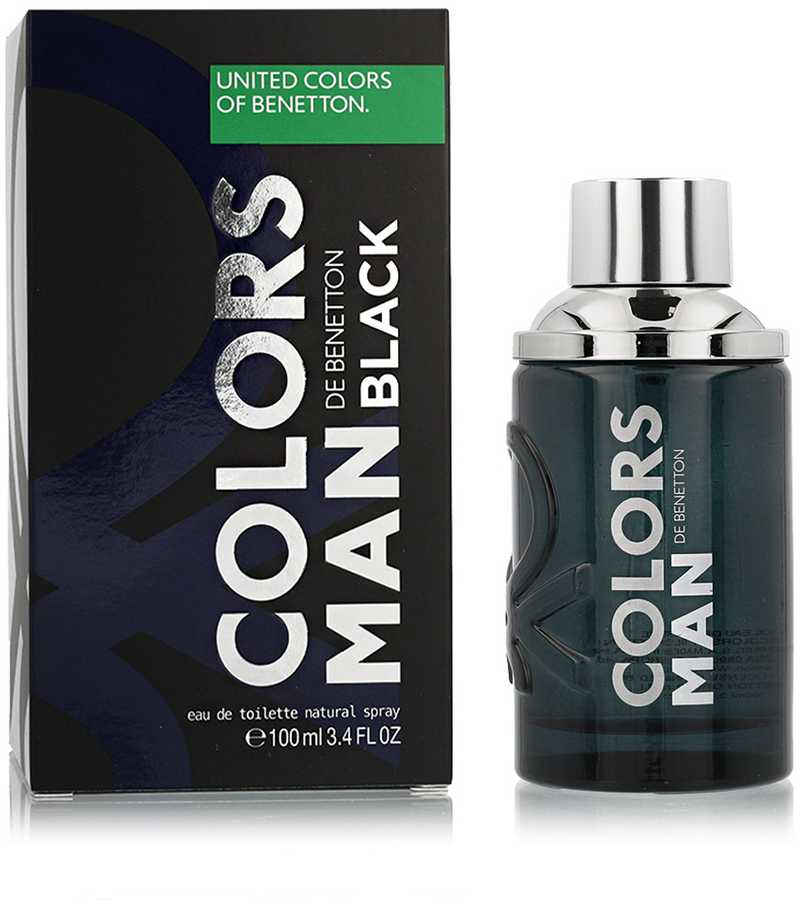 Benetton Colors de Benetton Man Juodas EDT tualetinis vanduo vyrams, 100 ml