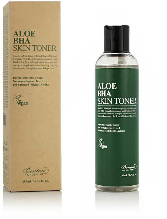 Benton Aloe Bha Skin Toneris veido tonikas, 200 ml