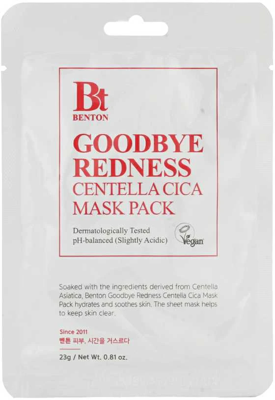 Benton Goodbye Redness Cica Mask Pack Face Mask, 23 g