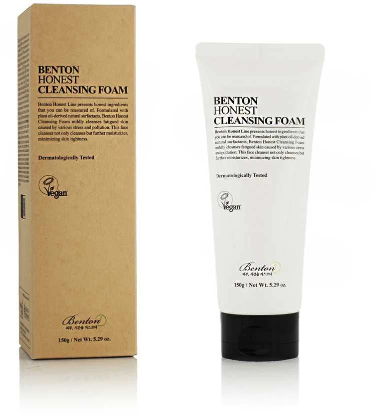 Benton Honest valomosios putos, švelnus veido prausiklis, 150 g