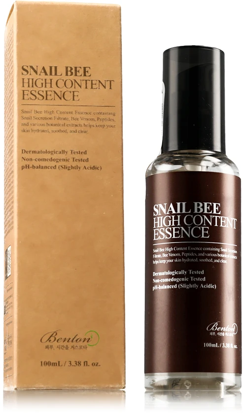 Benton Snail Bee High Content Essence veido esencija su sraigių mucinu ir bičių nuodais, 100 ml