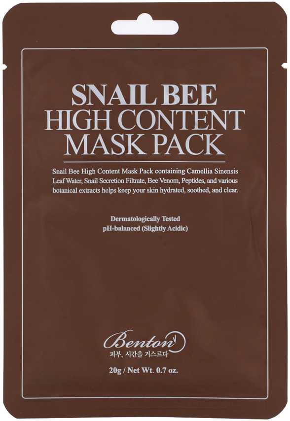 Veido kaukė Benton Snail Bee High Content 20 ml