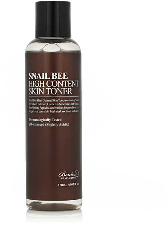 Benton Snail Bee High Content Skin Toneris tonikas veidui su sraigių mucinu ir bičių nuodais, 150 ml