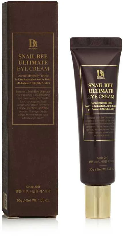 Benton Snail Bee Ultmate Paakių kremas paakių kremas su sraigių mucinu ir bičių nuodais, 30 g