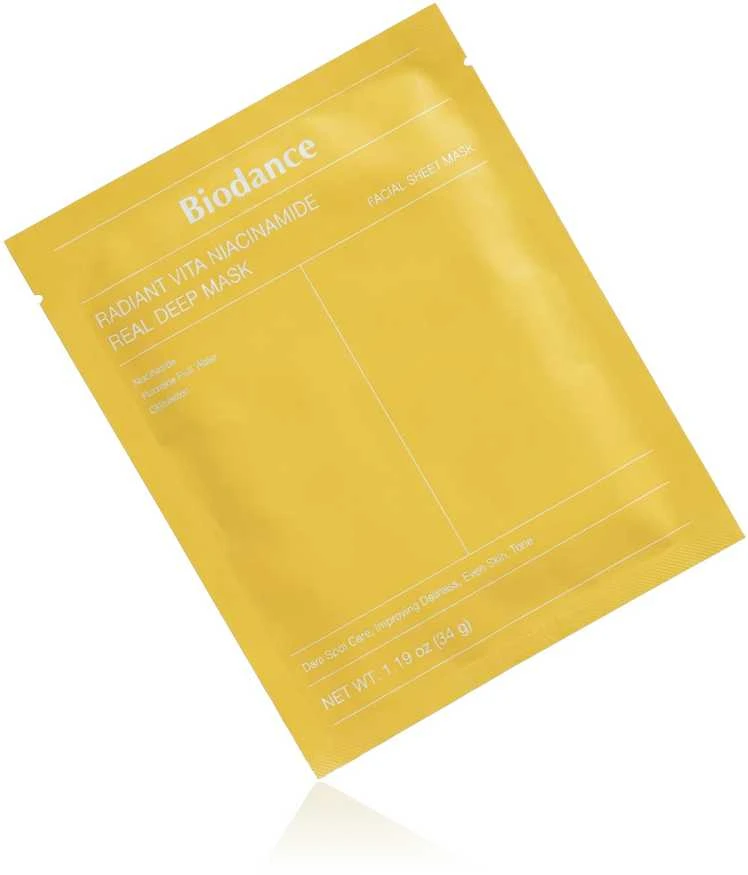 Biodance Radiant Vita Niacinamide Real Deep Mask 1 vnt veido kaukė