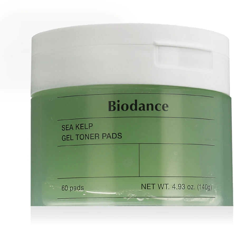 Biodance Sea Kelp Gel Toneris Pads geliniai toniniai padeliai veidui, 60 vnt.