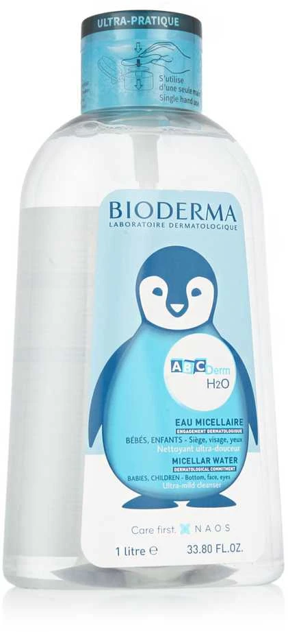 BIODERMA ABCDerm H2O Micellar Vanduo Micellar Vanduo vaikams, 1000 ml