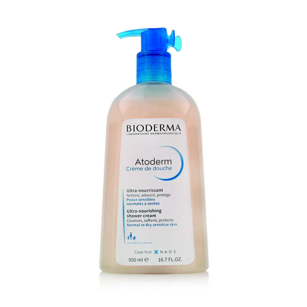 BIODERMA Atoderm Dušo želė švelnus gelinis prausiklis labai sausai ir atopiškai odai, 500 ml
