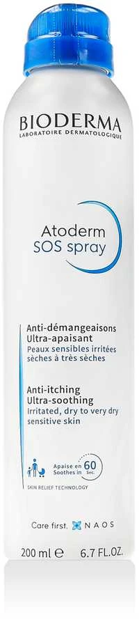 Bioderma Atoderm Sos greito veikimo priemonė nuo niežėjimo, 200ml