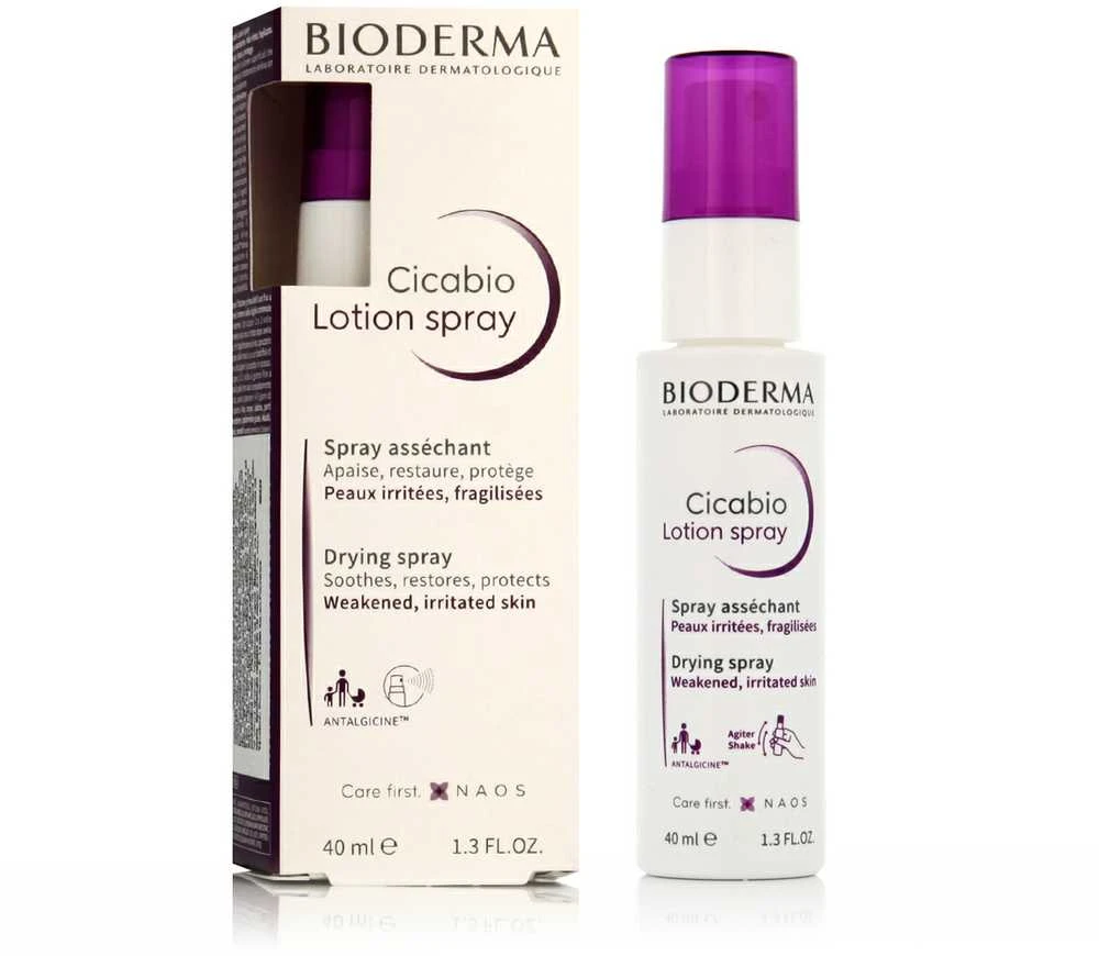 Bioderma Cicabio Desiccant Lotion Purškiklis purškiamas džiovinančio poveikio losjonas 40ml