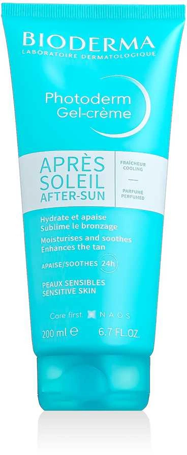 "Bioderma Photoderm After Sun Gel-Kreminis Sensitive Skin" kremas gelis po deginimosi jautraiai odai 200ml