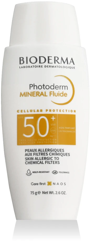 apsauginis fluidas nuo saulės Bioderma Photoderm Mineral Fluid Spf50 75g