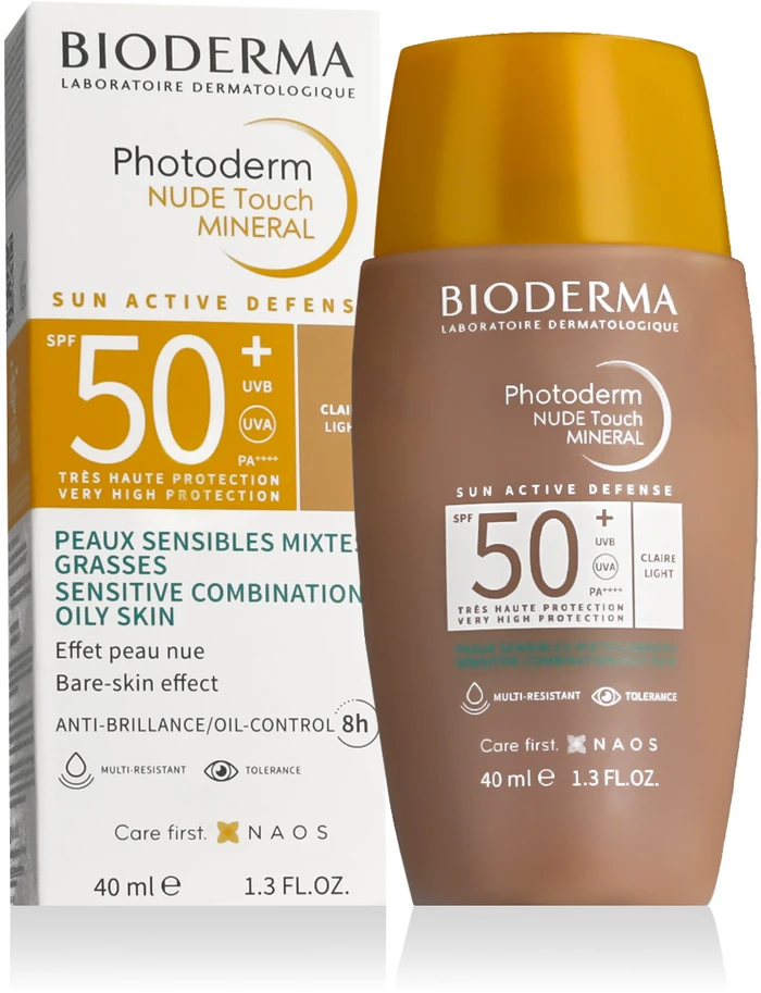 Kremas nuo saulės Bioderma Photoderm Spf50+ (Atspalvis: Light), 40ml
