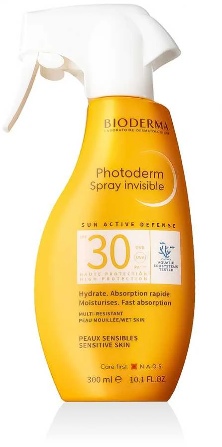 Bioderma Photoderm Purškiklis Invisible SPF 30 purškiama apsauginė priemonė nuo saulės jautriai odai, 300 ml