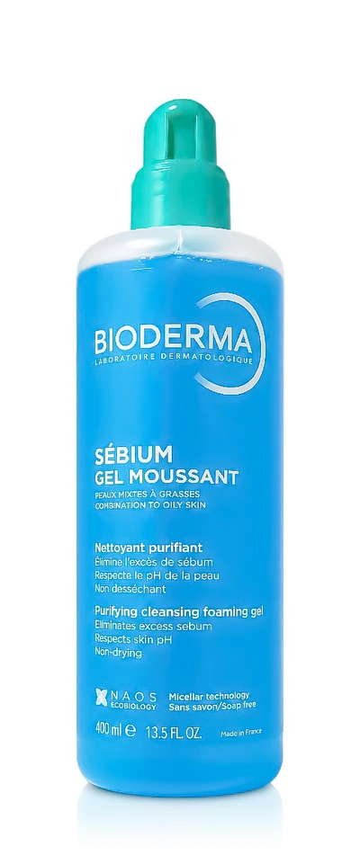 Bioderma Sebium valomasis veido valomasis gelis, 400 ml