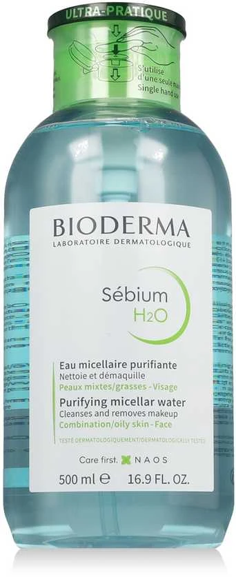 Micelinis vanduo Bioderma SÉBIUM H2O Pump, 500 ml